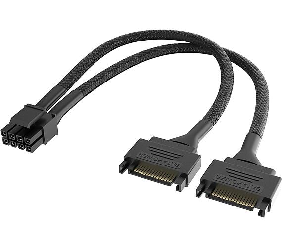 AKASA - Dual SATA na 8-Pin CPU Power Adapter Cable (AK-CBPW33-15)