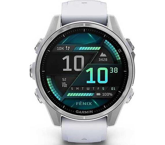 Garmin Fenix 8 43mm AMOLED Silver/whi + DOPRAVA ZDARMA