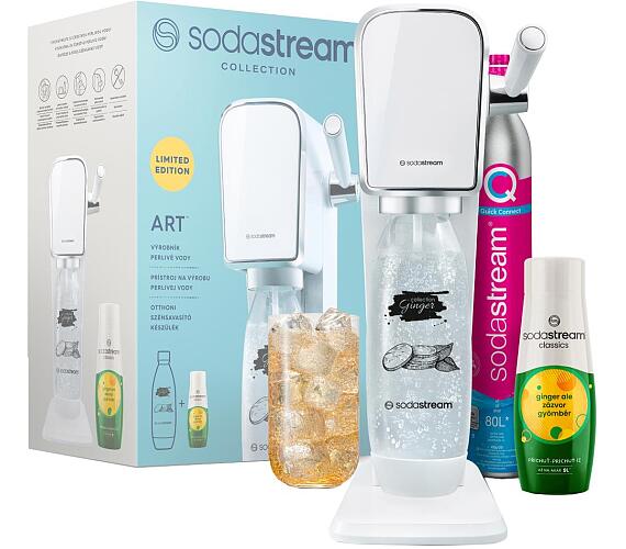 SET Vrobnk sody SodaStream ART White Ginger Ale Mpack