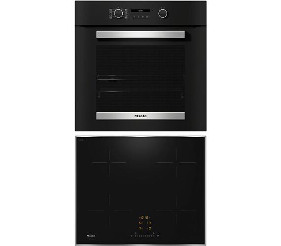 Miele H 2465 B + Indukční deska Miele KM 7361 FR + DOPRAVA ZDARMA