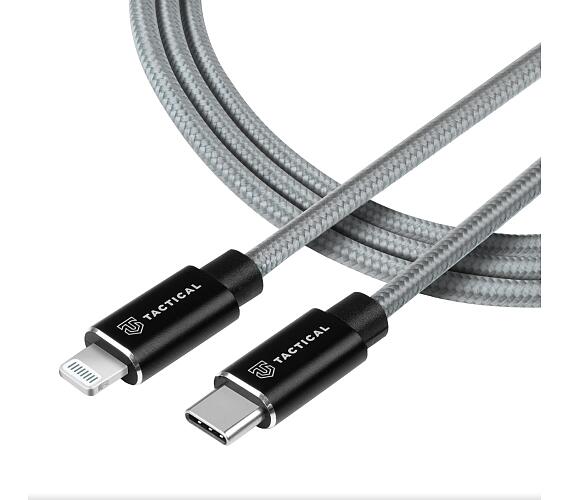 Tactical Fast Rope Aramid Cable USB-C/Lightning MFi 1m Grey