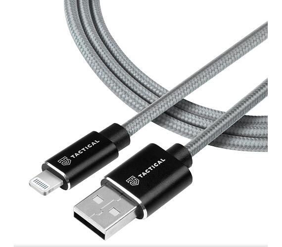 Tactical Fast Rope Aramid Cable USB-A/Lightning MFi 1m Grey