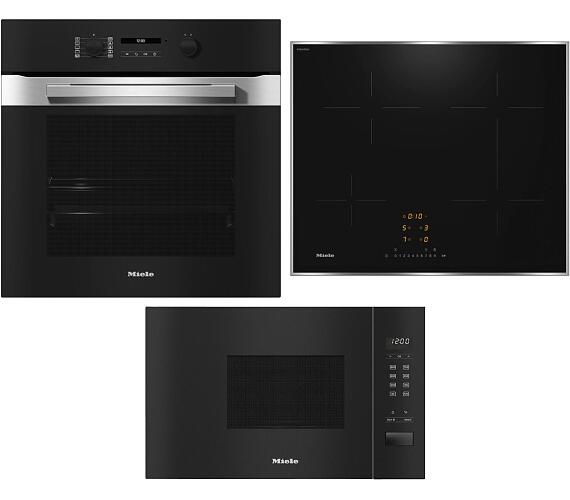 Miele H 2861-1 B 125 Edition + Indukční deska Miele KM 7363 FR + Mikrovlnná trouba Miele M 2230 SC + DOPRAVA ZDARMA