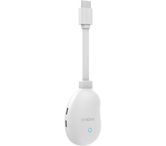 Strong 4K Google TV stick Leap-neve/ 4K Ultra HD/ H.265/ Hdmi/ Wi-fi 6/ Chromecast/ Netflix/ Disney+/ Google TV/ bílý