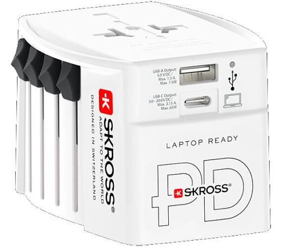 SKROSS cestovní adaptér MUV USB AC65PD + DOPRAVA ZDARMA