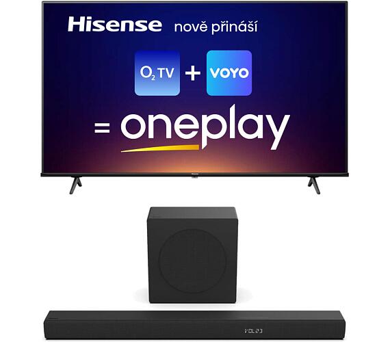 SET UHD QLED TV Hisense 43E79NQ + Soundbar Hisense HS3100