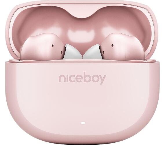 Bezdrtov sluchtka Niceboy Pins 4 Pink