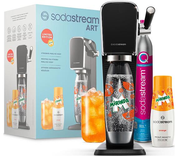 Vrobnk sody SodaStream ART Black MIRINDA Mpack