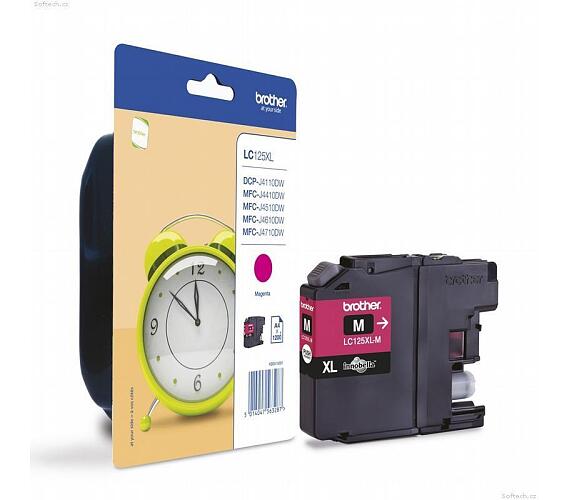 Inkoustov npl Brother LC-125XLM, 1200 stran originln - erven