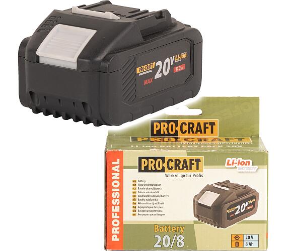 Akumultorov baterie Procraft 20V Li-ion 8000mAh 20/8
