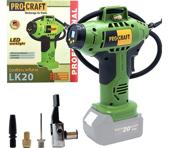 Aku kompresor Procraft LK20 (bez baterie a nabjeky) / LK20