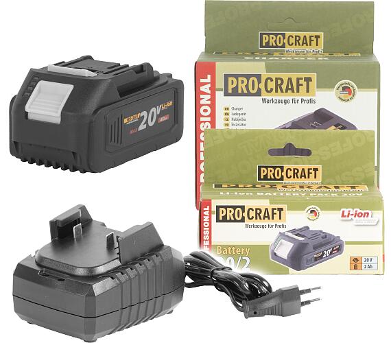 Sada aku baterie Procraft 20/4 + nabjeka Procraft 20/1 / S20/4-20/1