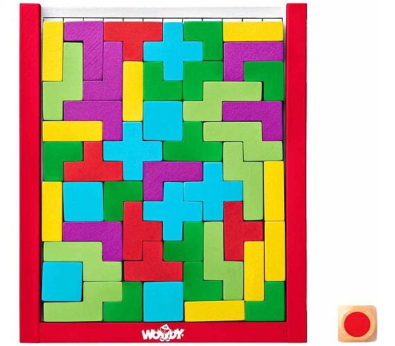 102191918 Hra s kostkou Hlavolam WOODY