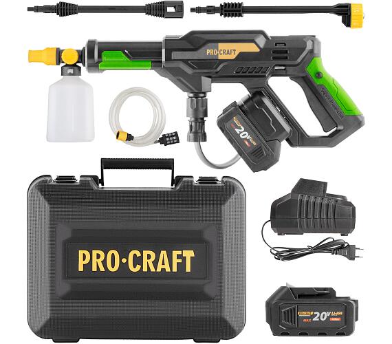 Sada aku tlakov myka Procraft CW20 + baterie 20/4 a nabjeka 20/1 / SCW20