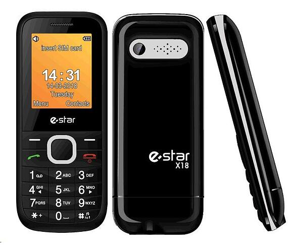 Mobiln telefon eSTAR X18 Dual Sim, stbrn