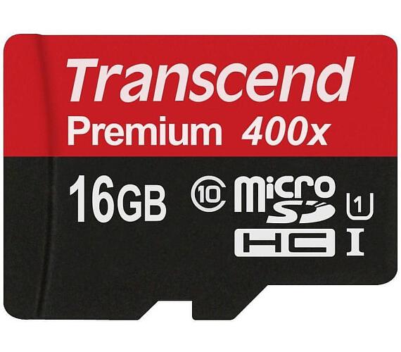 Transcend MicroSDHC Premium 16GB UHS-I U1 (45MB/s)