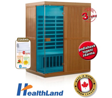 HealthLand DeLuxe 3300 Carbon - BT + DOPRAVA ZDARMA