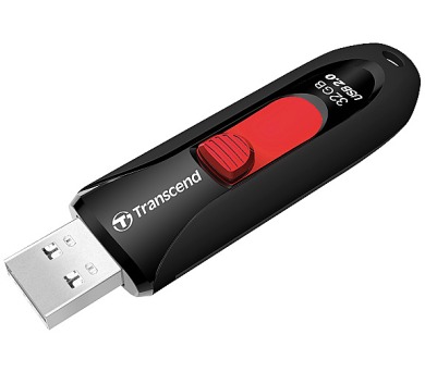 Transcend JetFlash 590 32GB USB 2.0 - černý/červený
