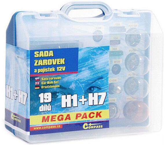 Compass 12 V servisní box MEGA H1 + H7 + pojistky