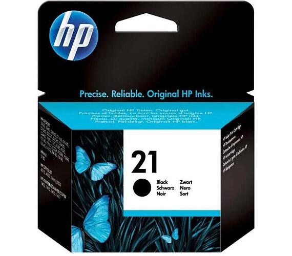 HP Inc. HP 21 Black Ink Cart, 5 ml, C9351AE (190 pages) (C9351AE#UUQ)