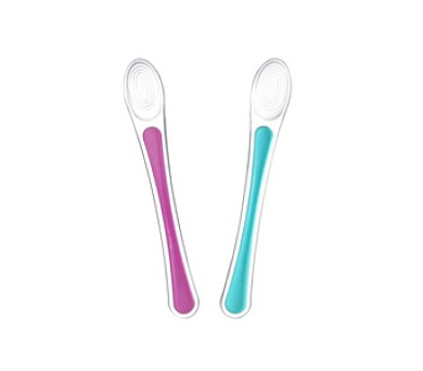 Dětská lžička Tommee Tippee Explora silikonová 4m+, 2ks