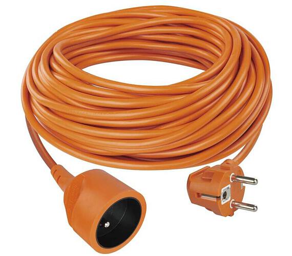Emos prodlužovací kabel 30 m / 1 zásuvka / oranžový / PVC / 230 V / 1,5 mm2 (P01130)