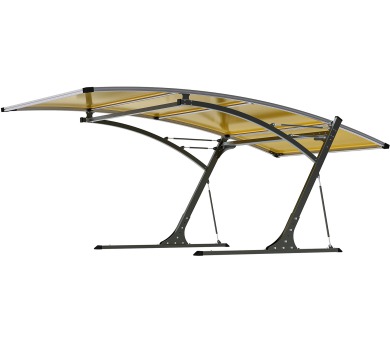 G21 Carport black/yellow 5,8 x 3,1 m