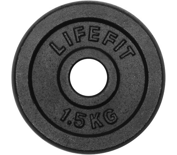 LIFEFIT kovový 1,5kg pro 30mm tyč - černá