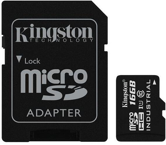 Kingston 16GB microSDHC / UHS-I Industrial Temp / U1 / vč. adaptéru (SDCIT/16GB)