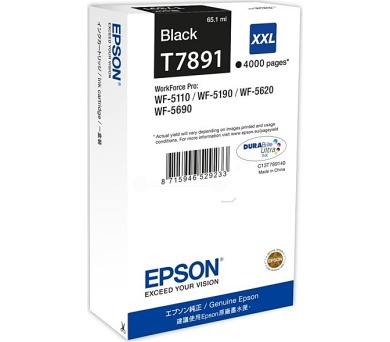 Epson WF-5xxx Series Ink Cartridge XXL Black T7891 (C13T789140)