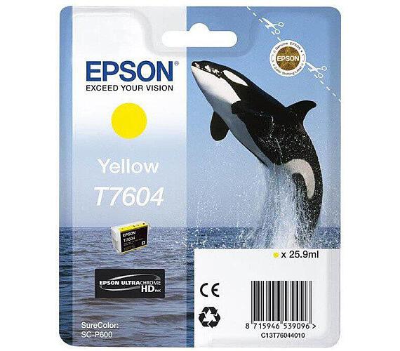 Epson T7604 Ink Cartridge Yellow (C13T76044010)
