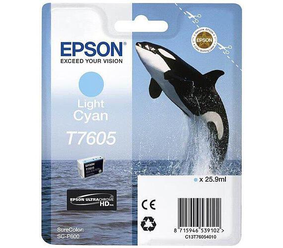 Epson T7605 Ink Cartridge Light Cyan (C13T76054010)