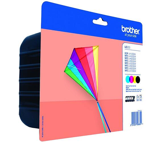 Brother lC-223VALBP (inkoust multipack Bk+CMY) (LC223VALBP)