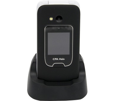 Telefon CPA Halo 15 Senior černý s nabíjecím stojánkem