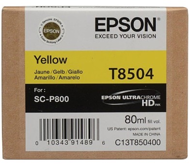 Epson Singlepack Photo Yellow T850400 UltraChrome HD ink 80ml (C13T850400)