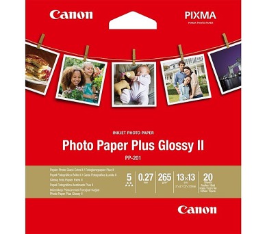 Canon PP-201,13x13cm fotopapír lesklý,20 ks,265g/m (2311B060)