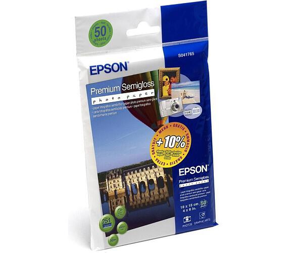 Epson EPSON Premium Semigloss Photo Paper,100x150 mm,50x (C13S041765)