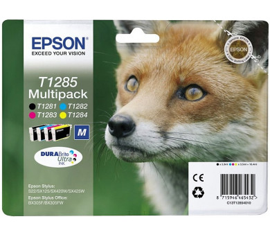 Epson multipack CMYK Ink Cartridge (T1285) (C13T12854012)