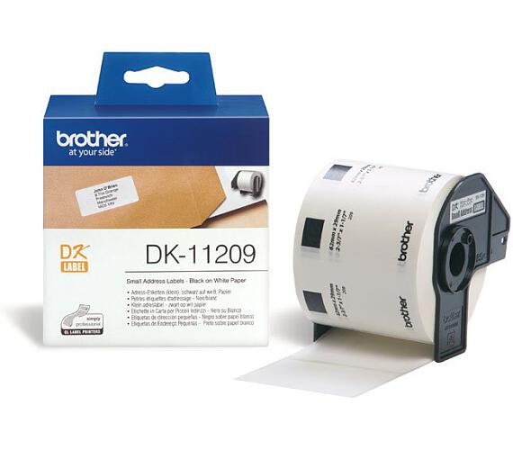 Brother DK-11209 Úzké adresní štítky (DK11209)