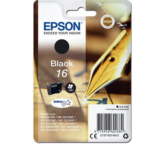 Epson Singlepack Black 16 DURABrite Ultra Ink (C13T16214012)