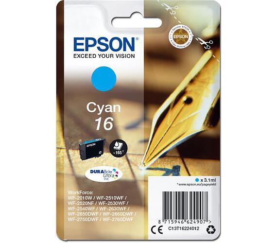 Epson Singlepack Cyan 16 DURABrite Ultra Ink (C13T16224012)