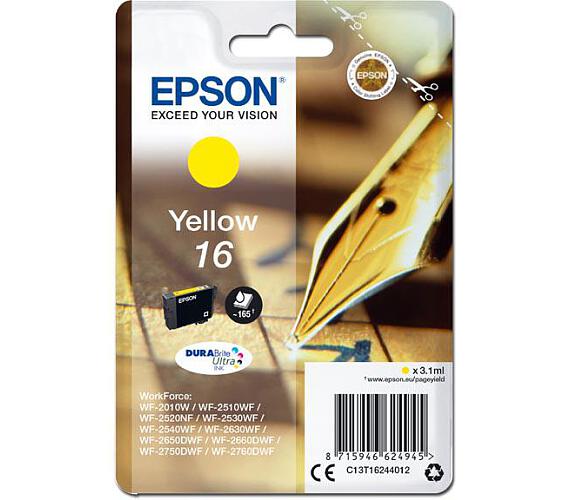 Epson Singlepack Yellow 16 DURABrite Ultra Ink (C13T16244012)