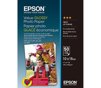 Epson EPSON Value Glossy Photo Paper 10x15cm 50 sheet (C13S400038)