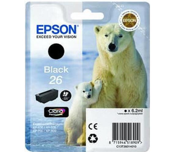 Epson Singlepack Black 26 Claria Premium Ink (C13T26014012)