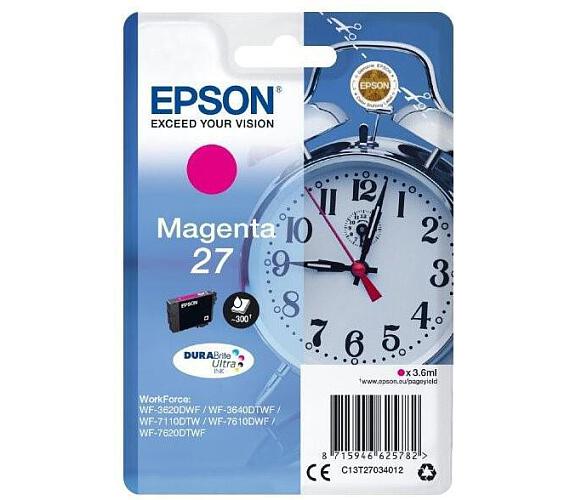 Epson Singlepack Magenta 27 DURABrite Ultra Ink (C13T27034012)