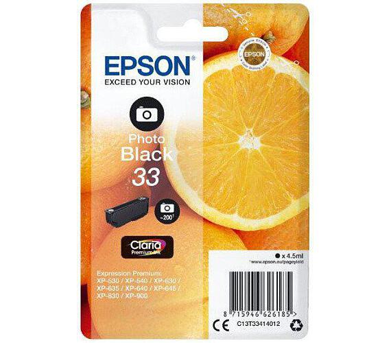 Epson Singlepack Photo Black 33 Claria Premium Ink (C13T33414012)