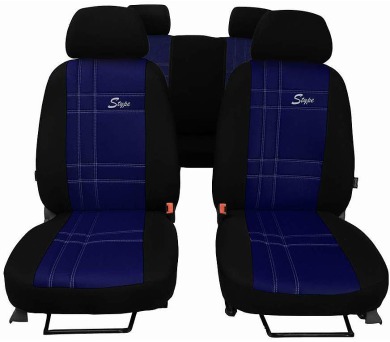 Autopotahy S-TYPE KOŽENÉ modré SIXTOL