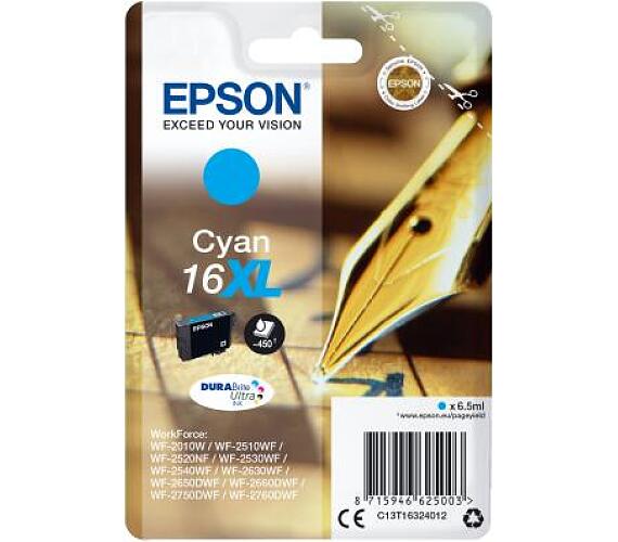 Epson Singlepack Cyan 16XL DURABrite Ultra Ink (C13T16324012)