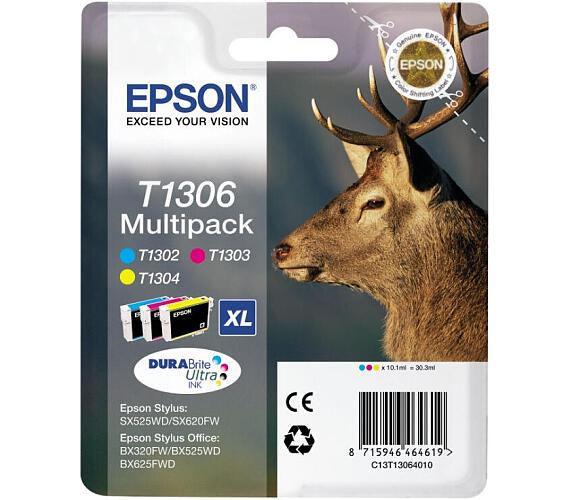Epson Multipack 3-colours T1306 DURABrite UltraInk (C13T13064012) + DOPRAVA ZDARMA