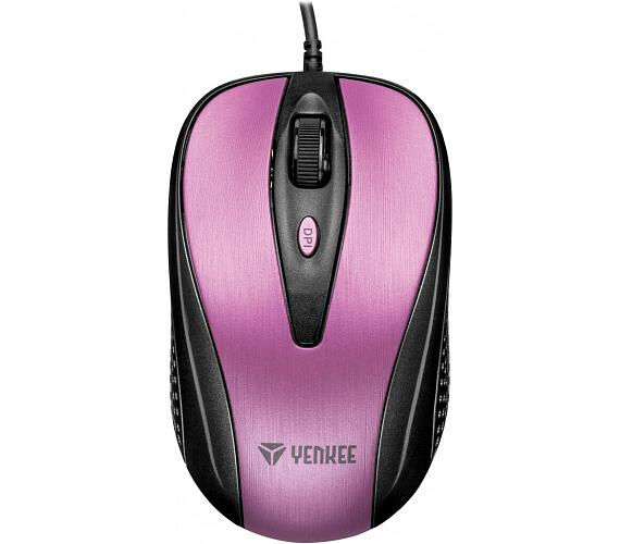 Yenkee YMS 1025PK Myš USB Quito růžová